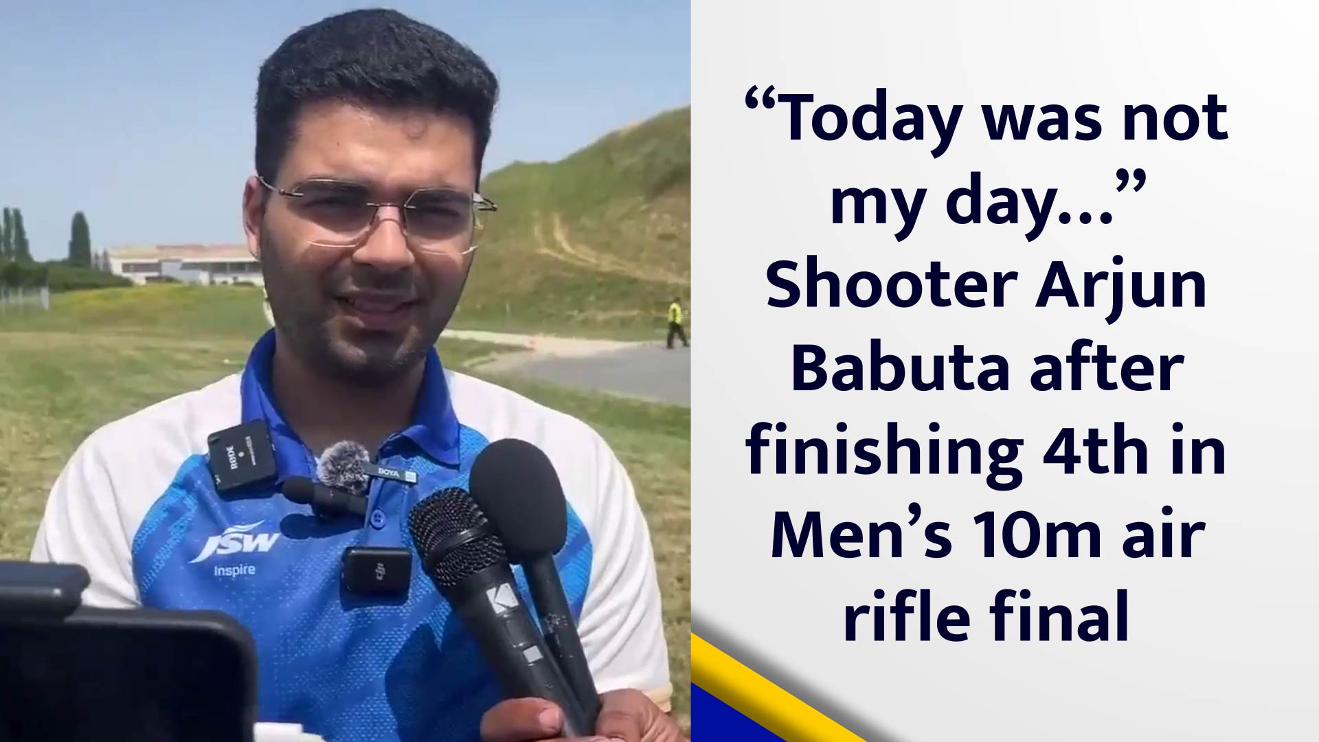 Today was not my day Shooter Arjun Babuta after finishing 4th in Mens 10m air rifle final